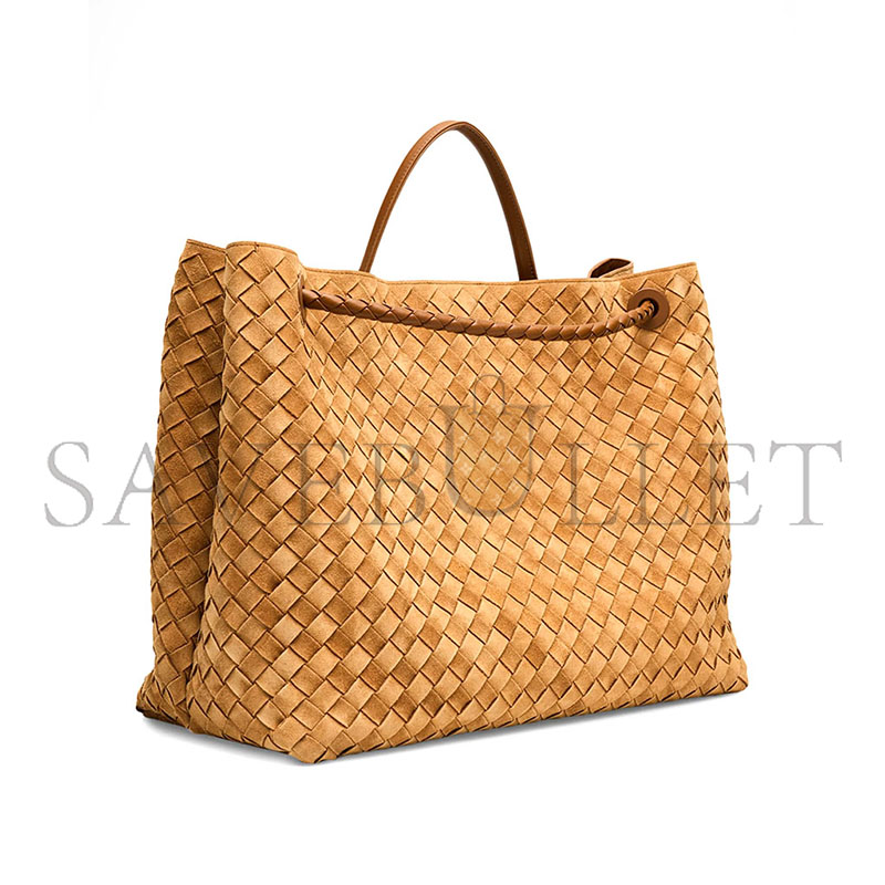 b0tt*ga Ven*ta andiamo large intrecciato leather tote 743575 (45*34*22cm)